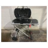 Weber Traveler Portable Propane Gas Grill, Black