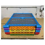 Toddleroo by North States Superyard Colorplay 8 Panel Freestanding Gate