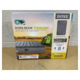 Dura-Beam Standard Prestige Air Mattress: - Queen Size - Built in Power Pump - 12in Bed Height