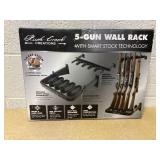 Rush Creek 5 Gun Wall Rack with Smart Stock Technology