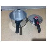 T-fal Initiatives Secure Aluminum Cookware, 6 Quart Pressure Cooker, Silver