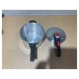 T-fal Initiatives Secure Aluminum Cookware, 6 Quart Pressure Cooker, Silver