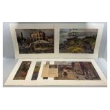 1974-75 John Falter 3M Company Print Set (6) Prints