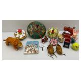 Misc. Vintage Tin Toys & More Including Marx Brand Key Wind Tiger Works But As Seen Condition