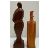 Misc. Vintage Items Including Handcarved Items & More