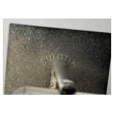 Vintage SWANK Brand Railroad Train Themed Tie Clip And Cuff Link Set In Original Barrington Jewelry Box