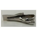 Vintage SWANK Brand Railroad Train Themed Tie Clip And Cuff Link Set In Original Barrington Jewelry Box