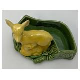 Set Of Vintage Shawnee Deer Planters (One Has Small Chip On Tip Of Ear)