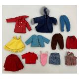 1968 Barbie Case With Vintage Barbie, Ken And Clothes