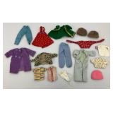 1968 Barbie Case With Vintage Barbie, Ken And Clothes