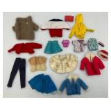 1968 Barbie Case With Vintage Barbie, Ken And Clothes