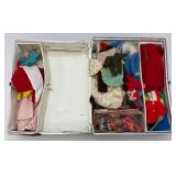 1968 Barbie Case With Vintage Barbie, Ken And Clothes
