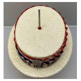 RARE Vintage W.C. Fields The Entertainer Poynter Products Ice Bucket With Kemps Ice Cream Hat