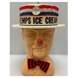 RARE Vintage W.C. Fields The Entertainer Poynter Products Ice Bucket With Kemps Ice Cream Hat
