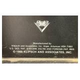 Est. 1,800.00 - $2,500.00 Klipsche Forte OO Speakers Vintage 1985 USA Nice Condition (Some Scratches Present On Wood)