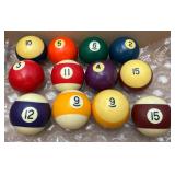 Vintage Pool Balls , Cue Tip Repair Kit And More