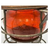 Vintage Adam & Westlake Co. Adalake Kero No. 250 Railroad Lantern With Amber Colored Lense