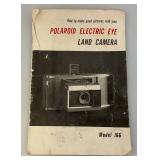 Vintage Polaroid Electric Eye Land Camera J66 With Carrying Case, Manual & More