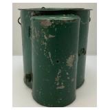 EST. $200.00 - $400.00 SUPER RARE!!!! Antique Oil Burner Galvanized Minnow Bucket With Burner. Only One We Know Of Is In Existence (NEVER SEEN ONE)