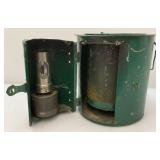 EST. $200.00 - $400.00 SUPER RARE!!!! Antique Oil Burner Galvanized Minnow Bucket With Burner. Only One We Know Of Is In Existence (NEVER SEEN ONE)