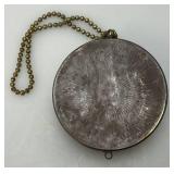 Antique Ornate Egyptian Themed Compact Tin 2.5"