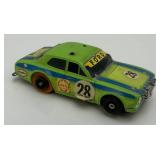 Vintage Aurora AFX #28 G-Plus Shell Rally Escort HO Slot Car (Missing Top Rack)