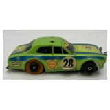 Vintage Aurora AFX #28 G-Plus Shell Rally Escort HO Slot Car (Missing Top Rack)