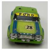 Vintage Aurora AFX #28 G-Plus Shell Rally Escort HO Slot Car (Missing Top Rack)