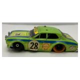 Vintage Aurora AFX #28 G-Plus Shell Rally Escort HO Slot Car (Missing Top Rack)