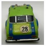 Vintage Aurora AFX #28 G-Plus Shell Rally Escort HO Slot Car (Missing Top Rack)