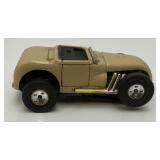 Vintage 1963 HO Tan Hot Rod Roadster Thunderjet 500 Slot Car