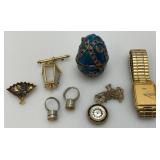 Misc. Vintage Watches, Tie Clip, And Light Up Rings Including Seiko Mens Watch & More