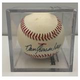 Autographed DAN Quisenberry Signed Baseball With Protective Case