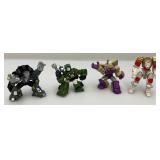 Misc. 2007 Hasbro TRANSFORMERS Robot Heroes Miniature Movie Series Robots Including Blackout, Blitzwing, Iron Hide & Rid Leo Prime Lion