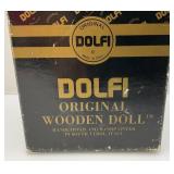 Vintage Original DOLFI Made In Italy Dolfi Original Wooden Doll In Original Box