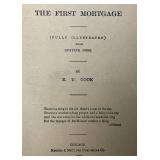 1903 Antique "The First Mortgage" By E. U. Cook Hardcover Book