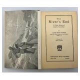 1918 & 1920 Hardcover Books By James Oliver Curwood Including "The Rivers End" & "The Courage Of Marge O