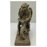 RARE Unique 1998 HPI "Hatched To Ride" Porcelain Gargoyle On Motorcycle Figurine 9 1/2" L x 9" H x 4" W