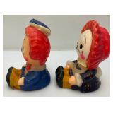 Misc. Vintage Candles Including Raggedy Ann & Andy And More