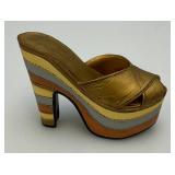 Misc. Vintage Just The Right Shoe Collectible Miniature Shoes In Original Box