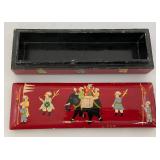 Misc. Vintage Lacquered Oriental Collectible Items And more