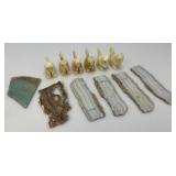 Misc. Rock Slices, Stone Animals (Some Have Chips Present) & More