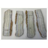 Misc. Rock Slices, Stone Animals (Some Have Chips Present) & More