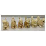 Misc. Rock Slices, Stone Animals (Some Have Chips Present) & More