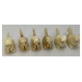 Misc. Rock Slices, Stone Animals (Some Have Chips Present) & More