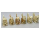 Misc. Rock Slices, Stone Animals (Some Have Chips Present) & More