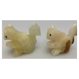 Misc. Rock Slices, Stone Animals (Some Have Chips Present) & More