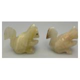 Misc. Rock Slices, Stone Animals (Some Have Chips Present) & More