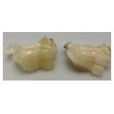 Misc. Rock Slices, Stone Animals (Some Have Chips Present) & More