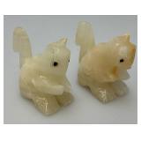 Misc. Rock Slices, Stone Animals (Some Have Chips Present) & More